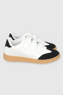Tenis clasico velcro contrastes