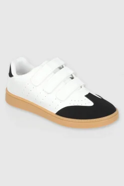 Tenis clasico velcro contrastes