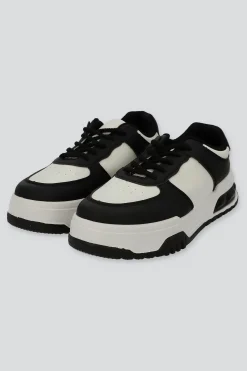 Tenis retro bicolor suela ancha