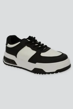 Tenis retro bicolor suela ancha