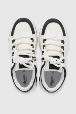 Tenis skater contrastes agujeta chunky