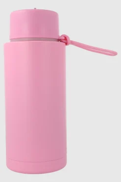 Termo acero monocolor popote 1000 ml