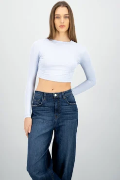 Top Acanalado Manga Larga