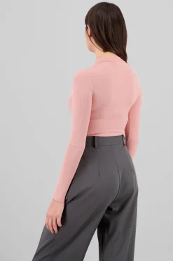 Top Acanalado Manga Larga