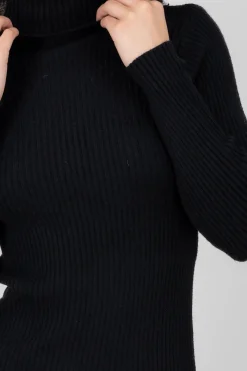 Top acanalado manga larga