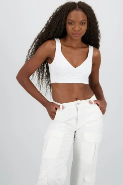 Top corto escote en V