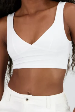 Top corto escote en V