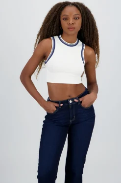 Top corto lineas contraste