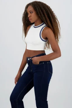 Top corto lineas contraste