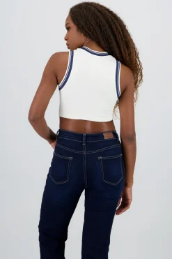 Top corto lineas contraste