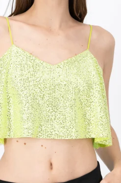 Top crop brillos tirantes