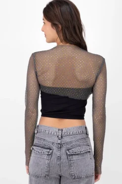 Top Crop Red Pedrería