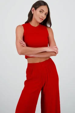 Top crop texturizado