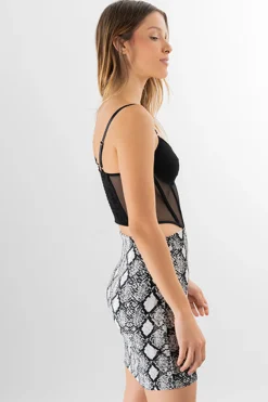 Top crop tie dye tirantes