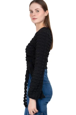 Top Cruzado Monocolor Textura