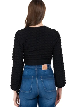 Top Cruzado Monocolor Textura