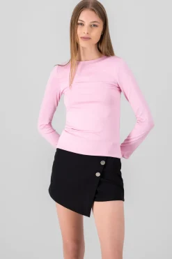 Top doble manga larga