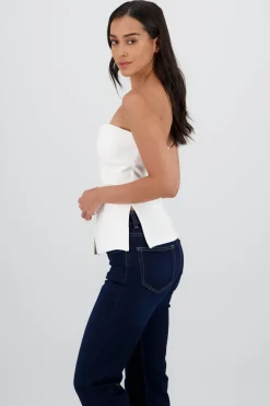 Top escote corazon detalle moños