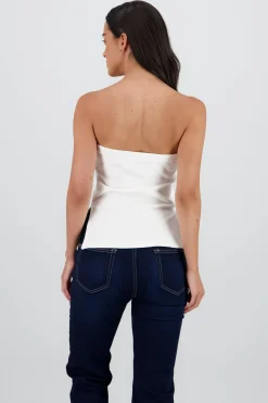 Top escote corazon detalle moños