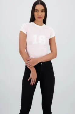 Top estampado contraste