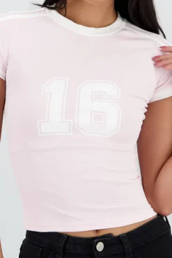 Top estampado contraste