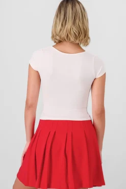 Top licra manga corta