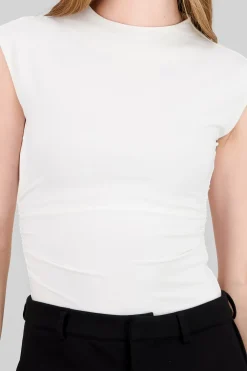 Top liso frunce costados liso