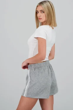 Top manga corta escote cuadrado con botones