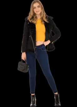 Top manga corta textura