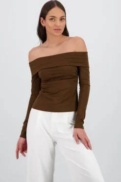 Top manga larga con dobles escote Hypsters