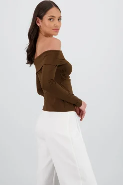 Top manga larga con dobles escote Hypsters