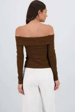 Top manga larga con dobles escote Hypsters