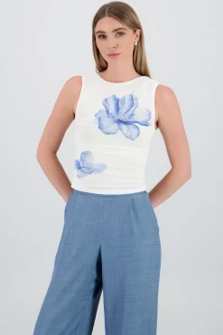 Top mesh flor degradado