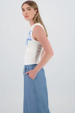 Top mesh flor degradado