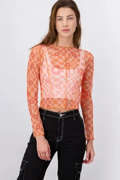 Top Mesh Manga Larga