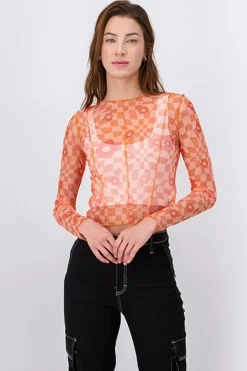 Top Mesh Manga Larga