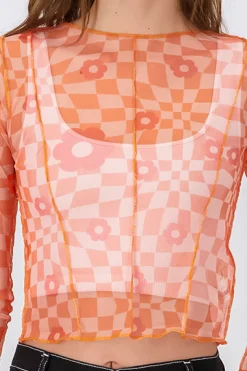 Top Mesh Manga Larga