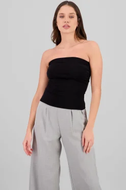 Top plisado del busto liso