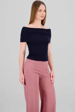 Top rib strapples doblez