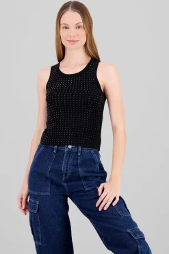 Top sin manga brillos