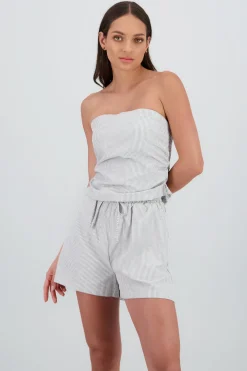 Top strapless rayas Hypster