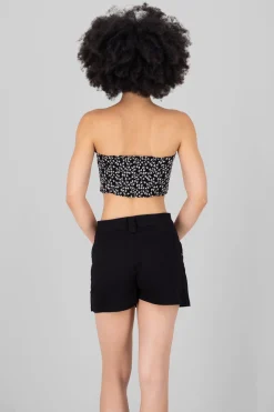 Top strapples bordado