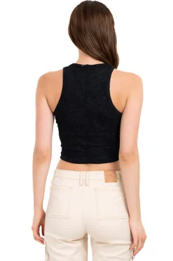 Top Tank Tejido Jacquard