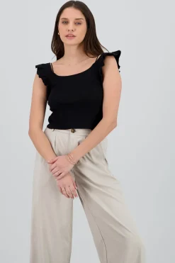 Top tejido detalle olanes