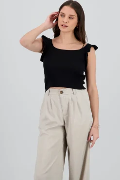 Top tejido detalle olanes