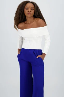 Top tejido manga larga