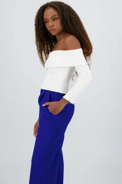 Top tejido manga larga