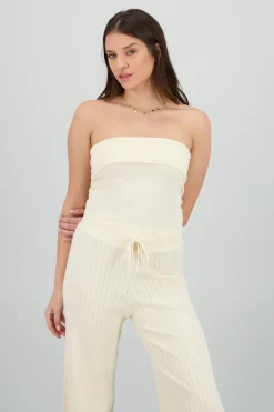 Top tejido strapless