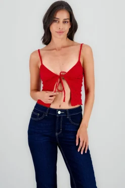 Top textura con tirantes