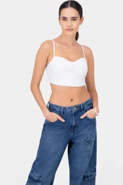 Top tirantes eyelet detalle copas